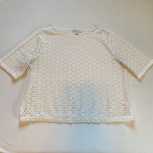 Liz Clairborne White Lace Top